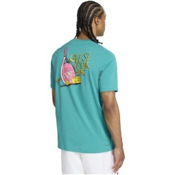 Adidas Padel Graphic Teal Blue T-Shirt