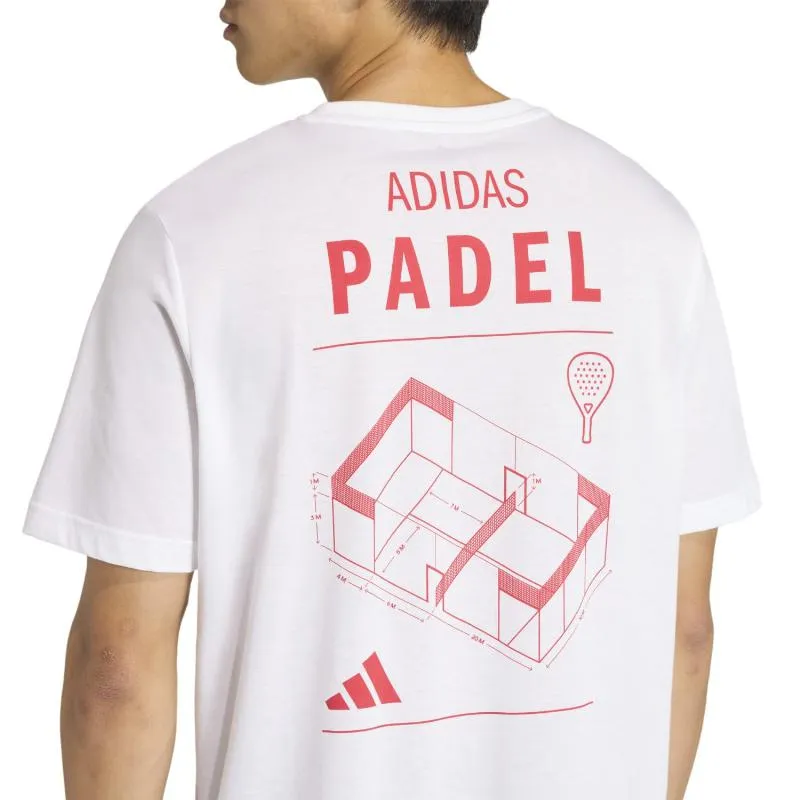 Adidas Padel Graphic White T-Shirt