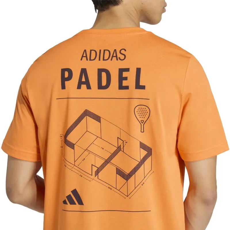 Adidas Padel Graphic Orange T-Shirt