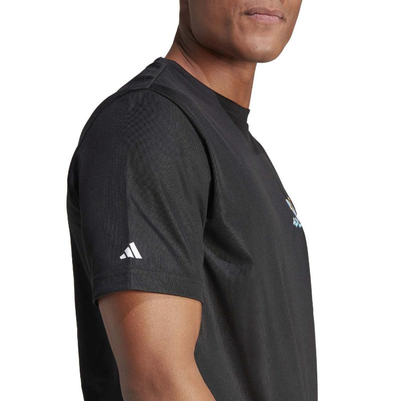 Camiseta Adidas Padel Negro - Barata Oferta Outlet