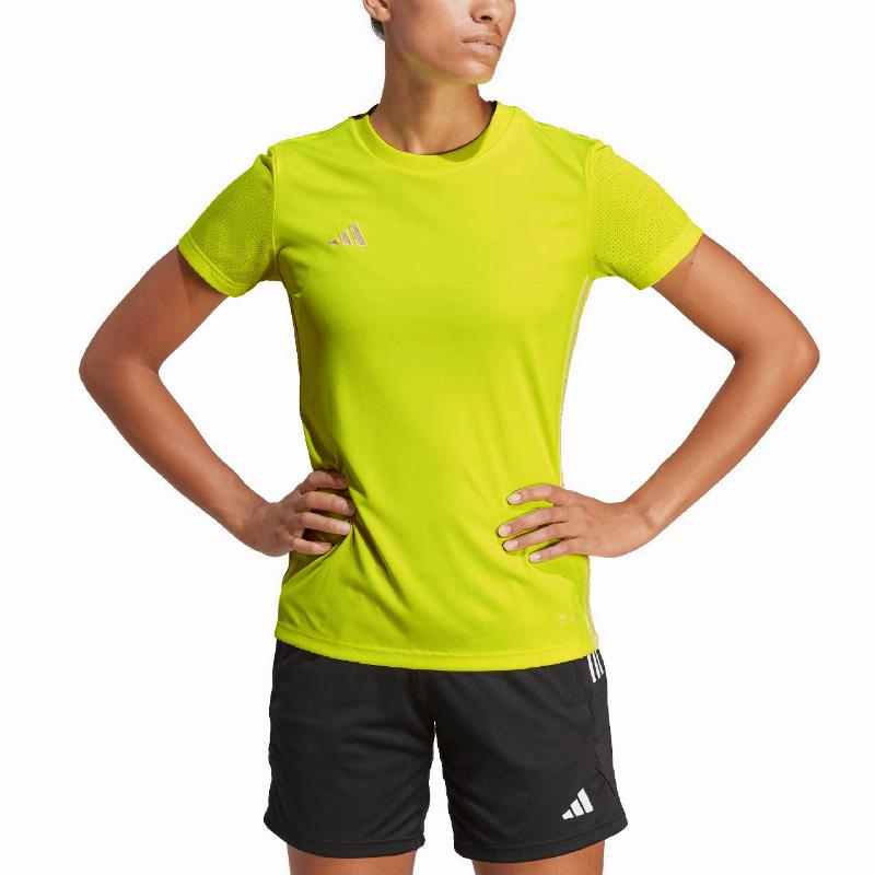 Adidas T-Shirt Table 23 Amarillo Fluor Mujer