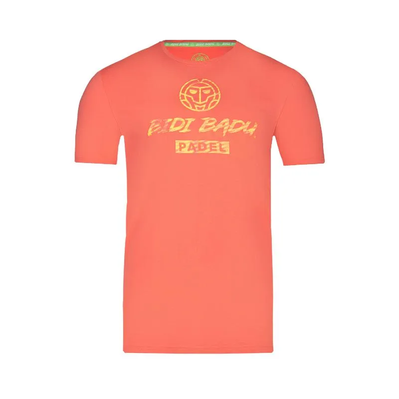 Cotton T-shirt Bidi Badu Mapalo Coral Light Yellow