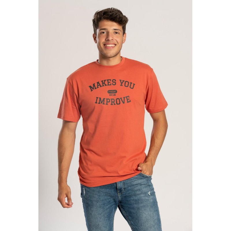 Camiseta Algodon Nox Basic Teja Negro - Barata Oferta Outlet