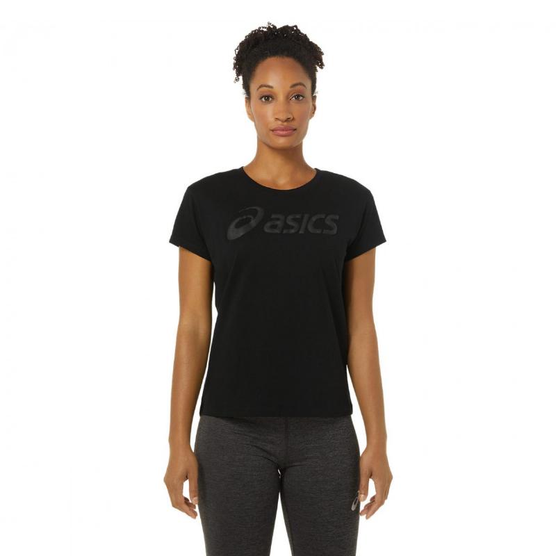 Camiseta Asics Big Logo Tee Negro Mujer - Barata Oferta Outlet