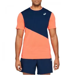 Asics Club Navy Coral T-Shirt