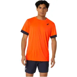 Asics Court Orange Midnight Blue T-shirt