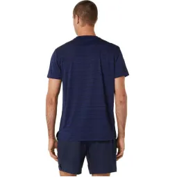 T-shirt Asics Court Stripe Marine Black