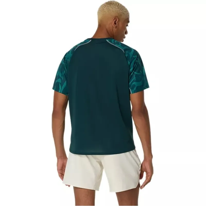 Asics Game SS Top Green Saxon T-Shirt