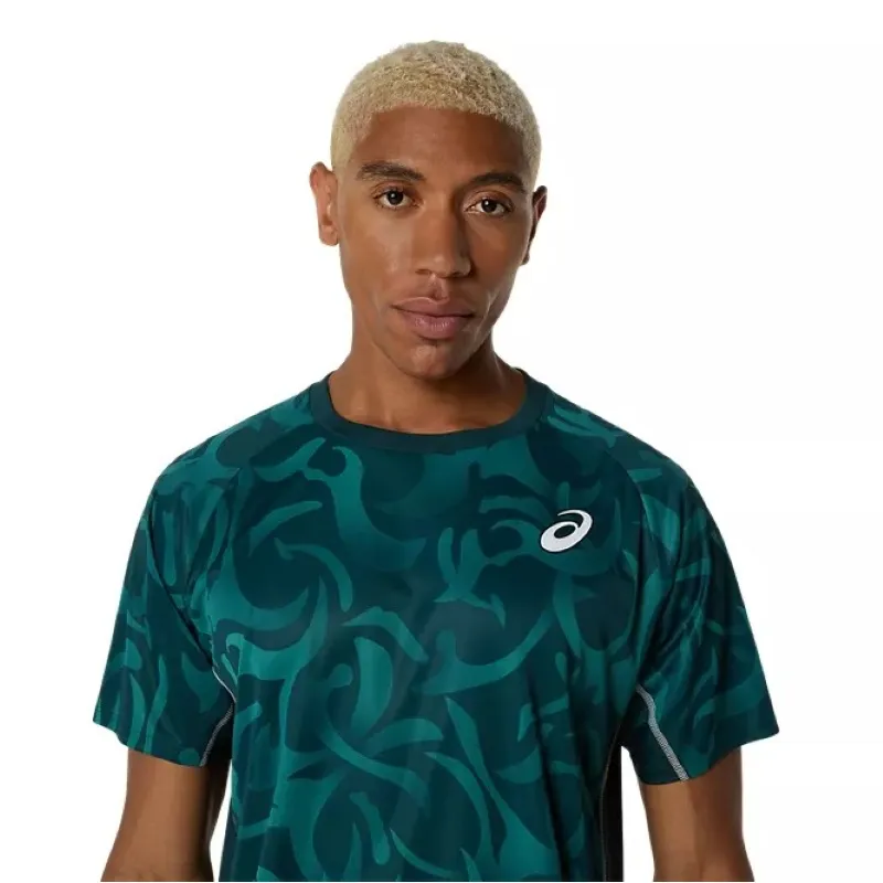 Asics Game SS Top T-Shirt Vert Saxon