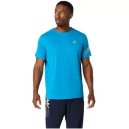 Asics Icon SS Top Blue White Cream T-shirt