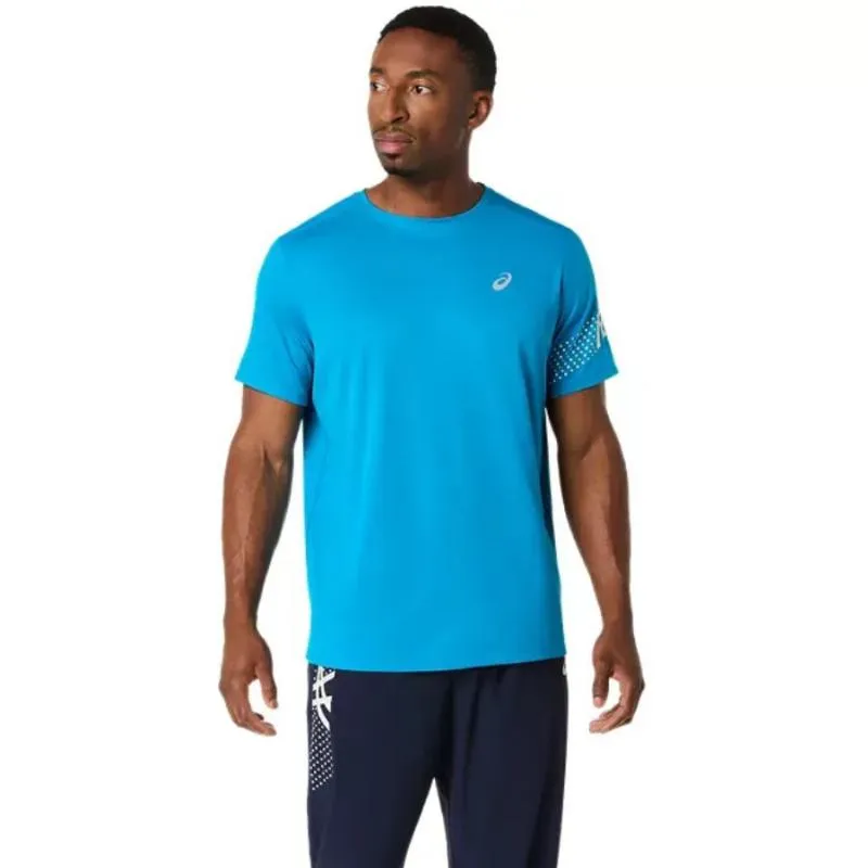 Asics Icon SS Top Blue White Cream T-shirt