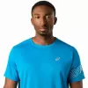 Asics Icon SS Top Blue White Cream T-shirt