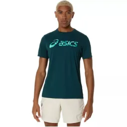 Camiseta Asics Match Seasonal Graphic Verde Saxon