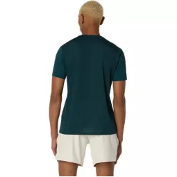 Camiseta Asics Match Seasonal Graphic Verde Saxon