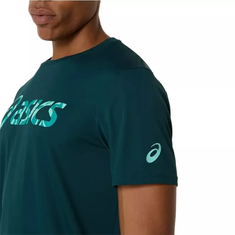 Camiseta Asics Match Seasonal Graphic Verde Saxon