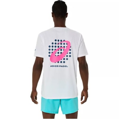 Asics Padel Court Graphic SS Top White T-Shirt