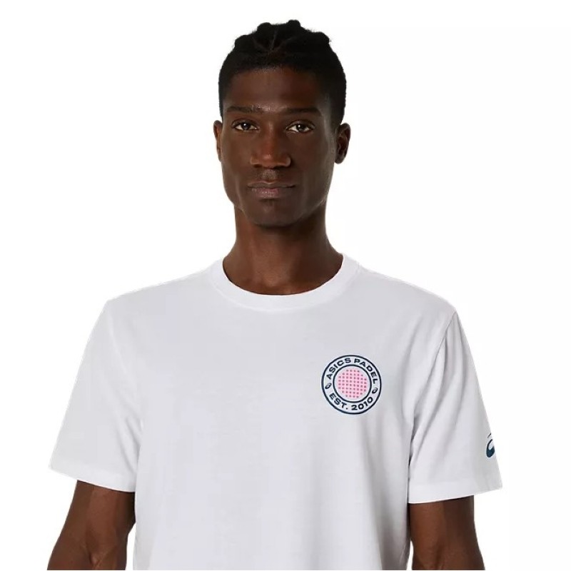Asics Padel Court Graphic SS Top White T-Shirt