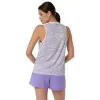 T-shirt femminile Asics Padel Court Cream Cream Purple