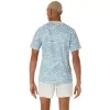 Asics Padel Court Print SS Top Cream Blue T-shirt