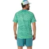 Camiseta Asics Padel Court Print SS Top Verde Pino