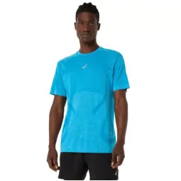 Camiseta Asics Road Seamless SS Top Azul Cielo