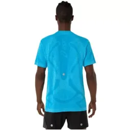 Camiseta Asics Road Seamless SS Top Azul Cielo