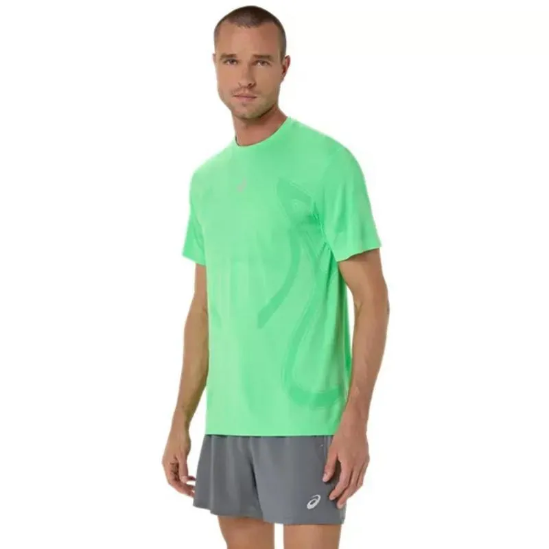 Camiseta Asics Road Seamless SS Top Verde