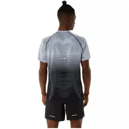Camiseta Asics Seamless SS Top Negro Performance Gris