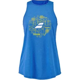 Camiseta Babolat Cotton Azul Royal Mujer