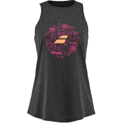 Camiseta Babolat Cotton Negro Mujer