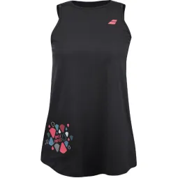 Camiseta Babolat Cotton Negro Rosa