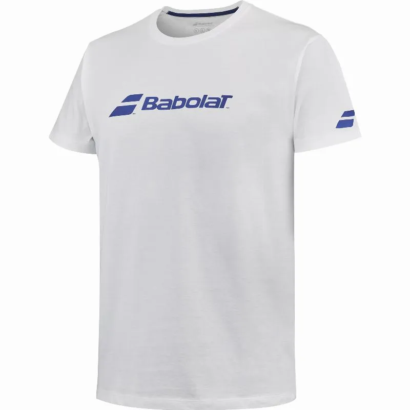 Camiseta Babolat Exercise Blanco Junior