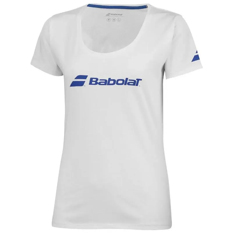 Camiseta Babolat Exercise Blanco Mujer