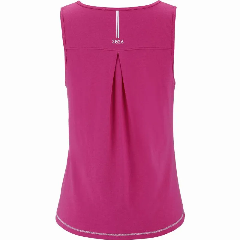 Camiseta Babolat Exercise Cotton Rosa Oscuro Mujer