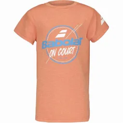 Camiseta Babolat Exercise Graphic Naranja Junior