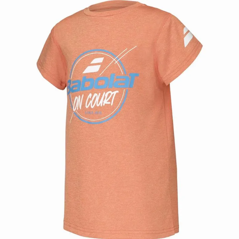 Camiseta Babolat Exercise Graphic Naranja Junior