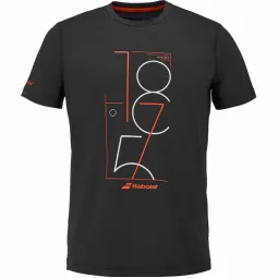 Camiseta Babolat Exercise Graphic Negro