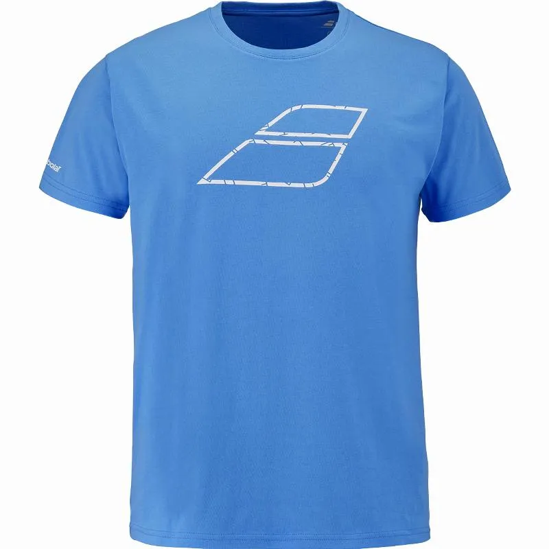 Camiseta Babolat Exercise Message Azul