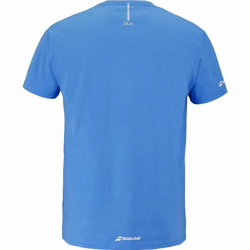 Camiseta Babolat Exercise Message Azul