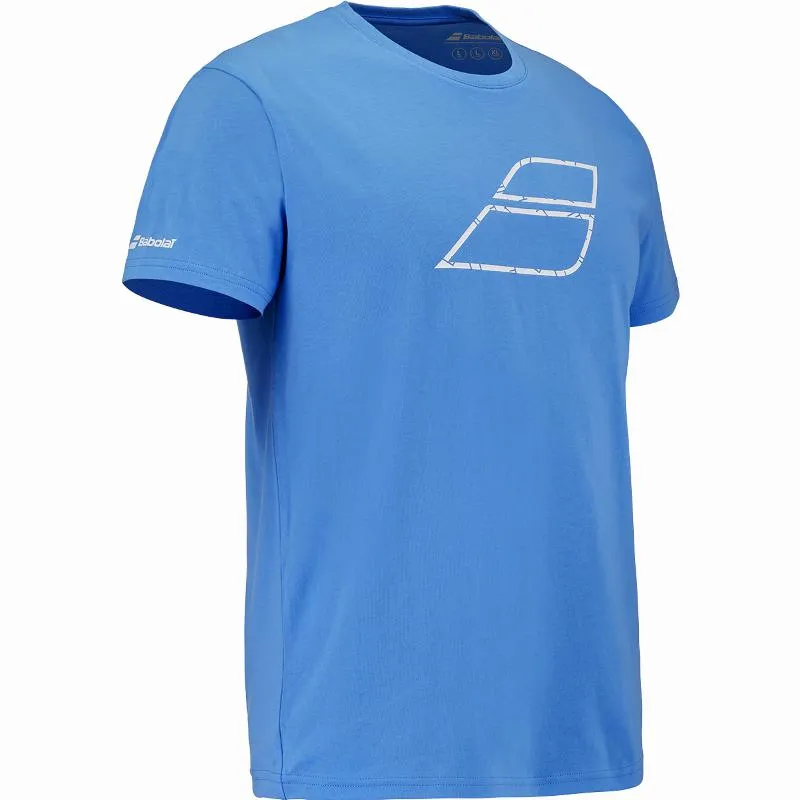 Camiseta Babolat Exercise Message Azul