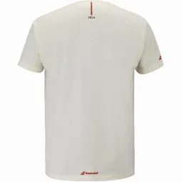 Camiseta Babolat Exercise Message Crema