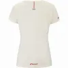 Camiseta Babolat Exercise Message Crema Mujer
