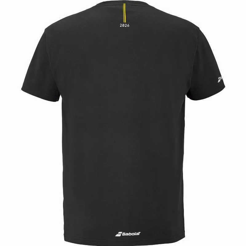 Camiseta Babolat Exercise Message Negro