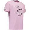Camiseta Babolat Übungsbotschaft Rosa