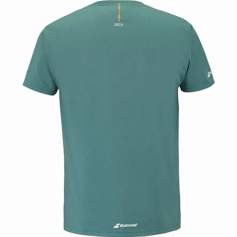 Camiseta Babolat Exercise Message Verde Intenso