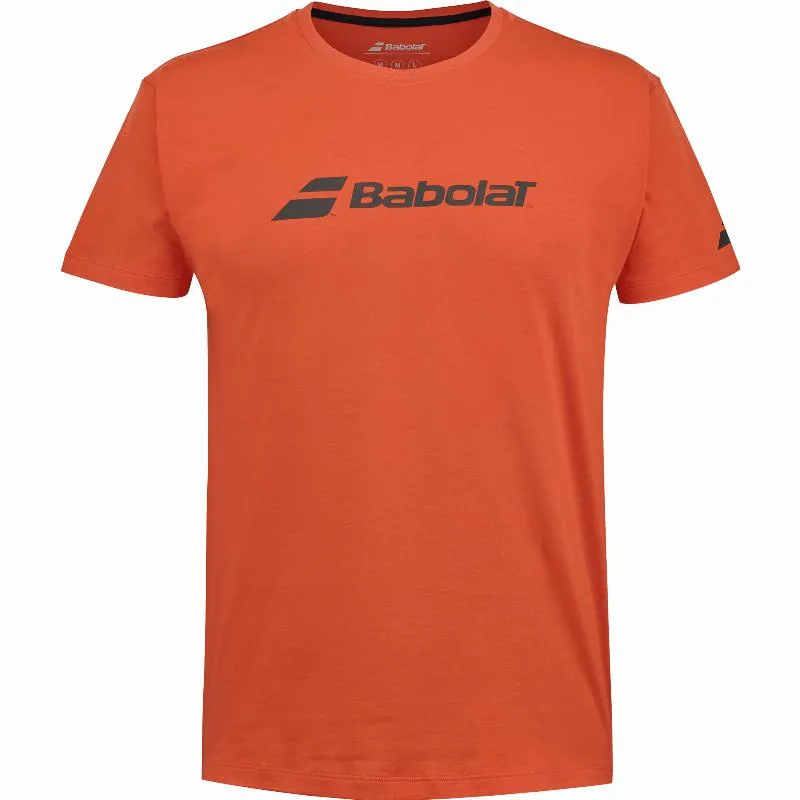 Camiseta Babolat Exercise Rojo Naranja Junior