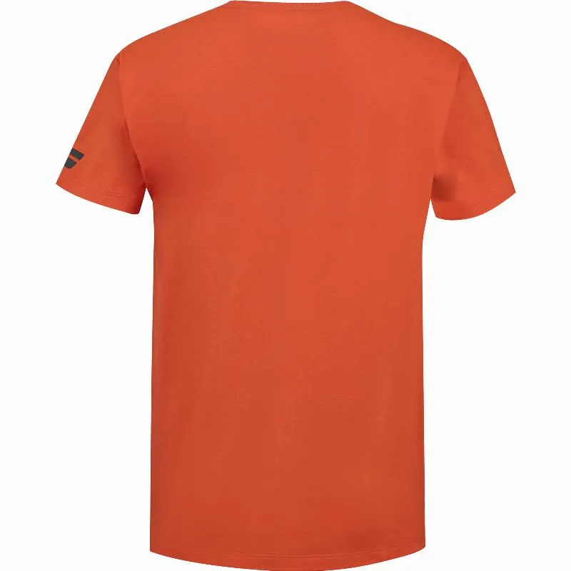 Camiseta Babolat Exercise Rojo Naranja Junior