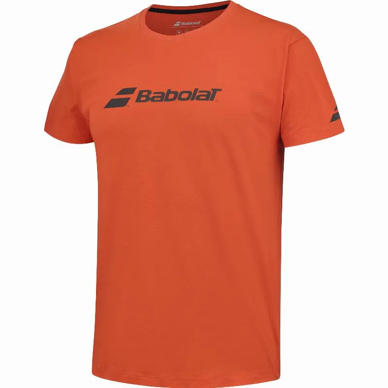Camiseta Babolat Exercise Rojo Naranja Junior