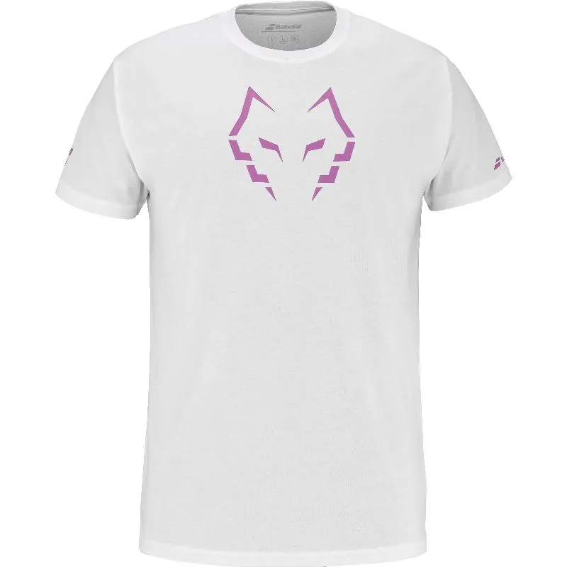 Babolat Juan Lebron Cotton T-Shirt White Pink