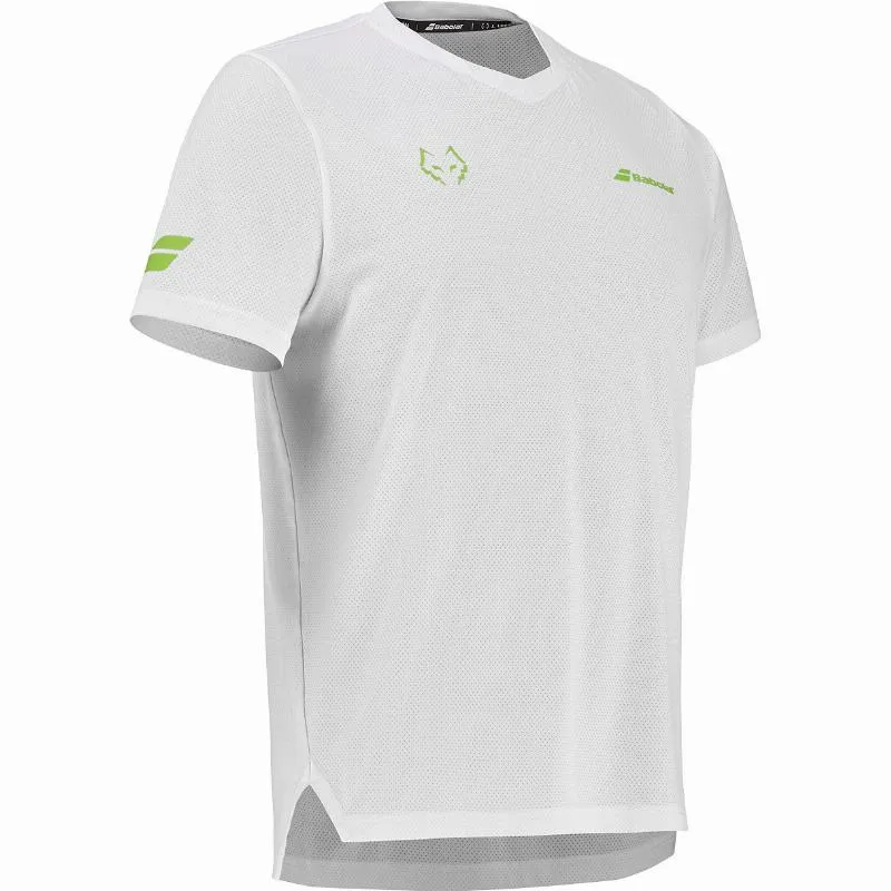 Camiseta Babolat Juan Lebron Crew Neck Blanco